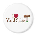 I Love Yard Sales magnets