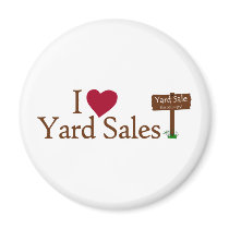 I Love Yard Sales magnets
