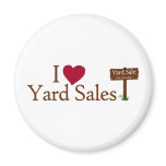 I Love Yard Sales magnets