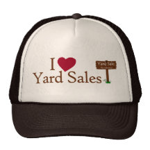 I Love Yard Sales Mesh Hat