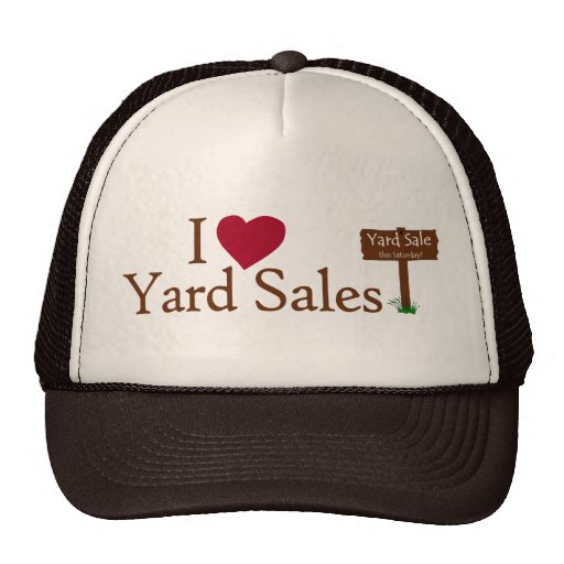 I Love Yard Sales Mesh Hat