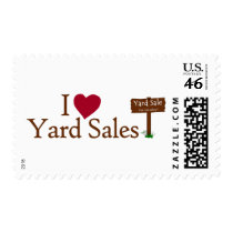 I Love Yard Sales Stamps