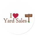 I Love Yard Sales stickers