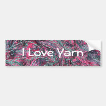 I Love Yarn Bumper Stickers