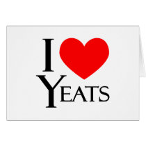 I Love Yeats Card