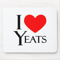 I Love Yeats Mousepad