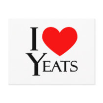 I Love Yeats postcards by annabells I Love Yeats postcards