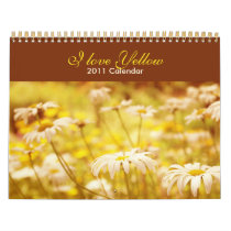 I love yellow 2011 Calendar