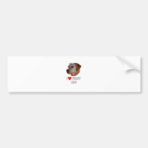 I Love Yellow Labs Bumper Stickers