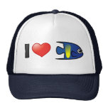 I Love Yellowbar Angelfish Trucker Hat