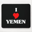 I Love Yemen mousepads by repofcountries I Love Yemen mousepads
