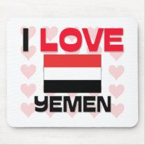 I Love Yemen mousepads