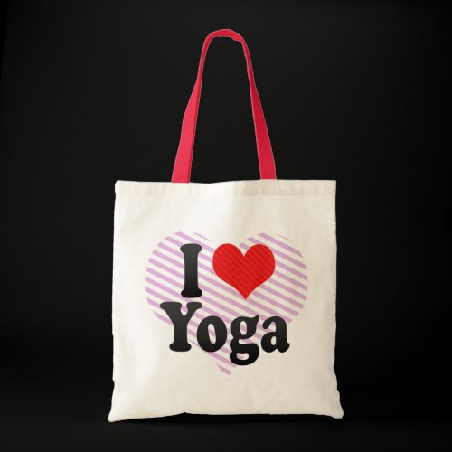 I Love Yoga Tote Bag