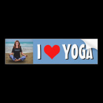 I love Yoga bumper stickers