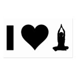 I Love Yoga Business Cards