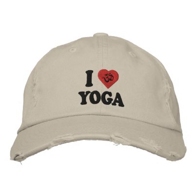 I Love Yoga Embroidered Cap I Love Yoga Embroidered Cap