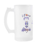 I Love Yoga+Funny quote- mugs