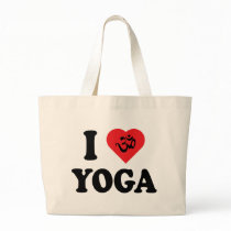I Love Yoga Gift Tote Bags