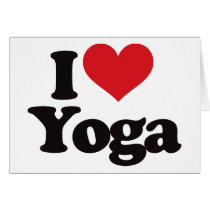 I Love Yoga cards