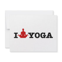 I Love Yoga invitations by PreciousDesigns I Love Yoga invitations