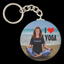 I love Yoga keychains