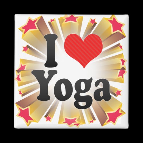 I Love Yoga Magnets