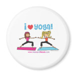 i love yoga magnets