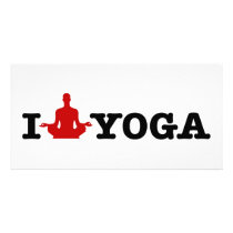 I Love Yoga photo cards by PreciousDesigns I Love Yoga photo cards