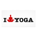 I Love Yoga Photo Card Template