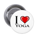 I Love Yoga Pinback Buttons