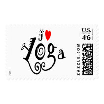I Love Yoga Stamp