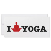 I Love Yoga Custom Rack Card
