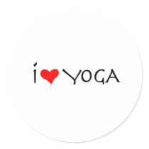 i love yoga stickers by motifgraphique i love yoga stickers