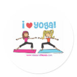 i love yoga sticker
