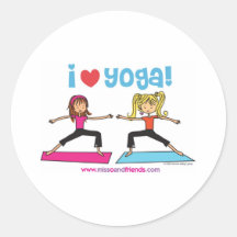i love yoga sticker
