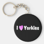 I Love Yorkies Key Chains