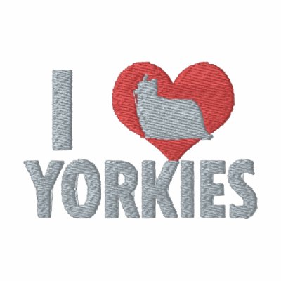 I Love Yorkies Women's Hoody by MenagerieMayhem
