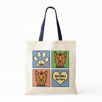 I Love Yorkshire Terriers bags by dogcartoons I Love Yorkshire Terriers bags
