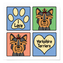 I Love Yorkshire Terriers posters