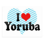 I Love Yoruba Postcard
