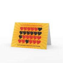 I LOVE YOU 24 hours a day | yellow shine Greeting Cards