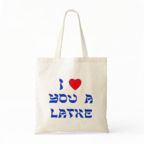 I Love You a Latke bags by holidaytime I Love You a Latke bags