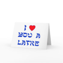 I Love You a Latke Cards