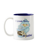 I LOVE YOU A LATTE Blue Bird Winter Coffee Mug mugs