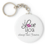 i LOVE you always and Forever Key Chains