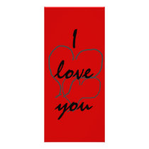 I love you apples Rack Card rack cards by marylouroche I love you apples Rack Card rack cards