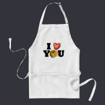 I LOVE YOU aprons