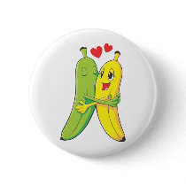 I Love You Bananas Pinback Button