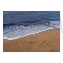 I love you ... beach love card