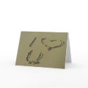 I love you - beach sand writing Greeting card